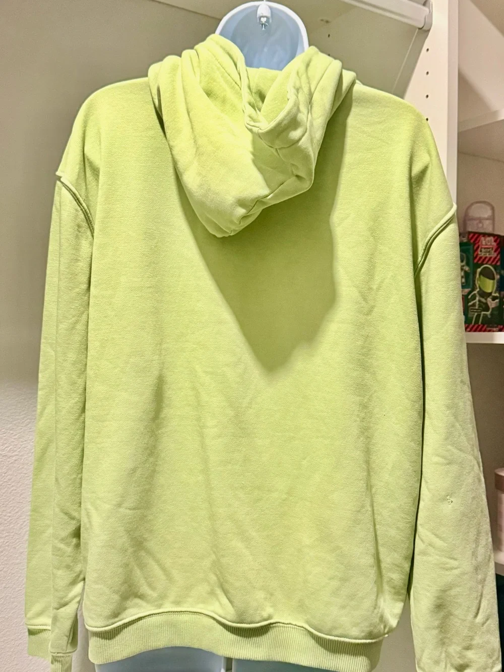 Lime Green Hooded Sweatshirt